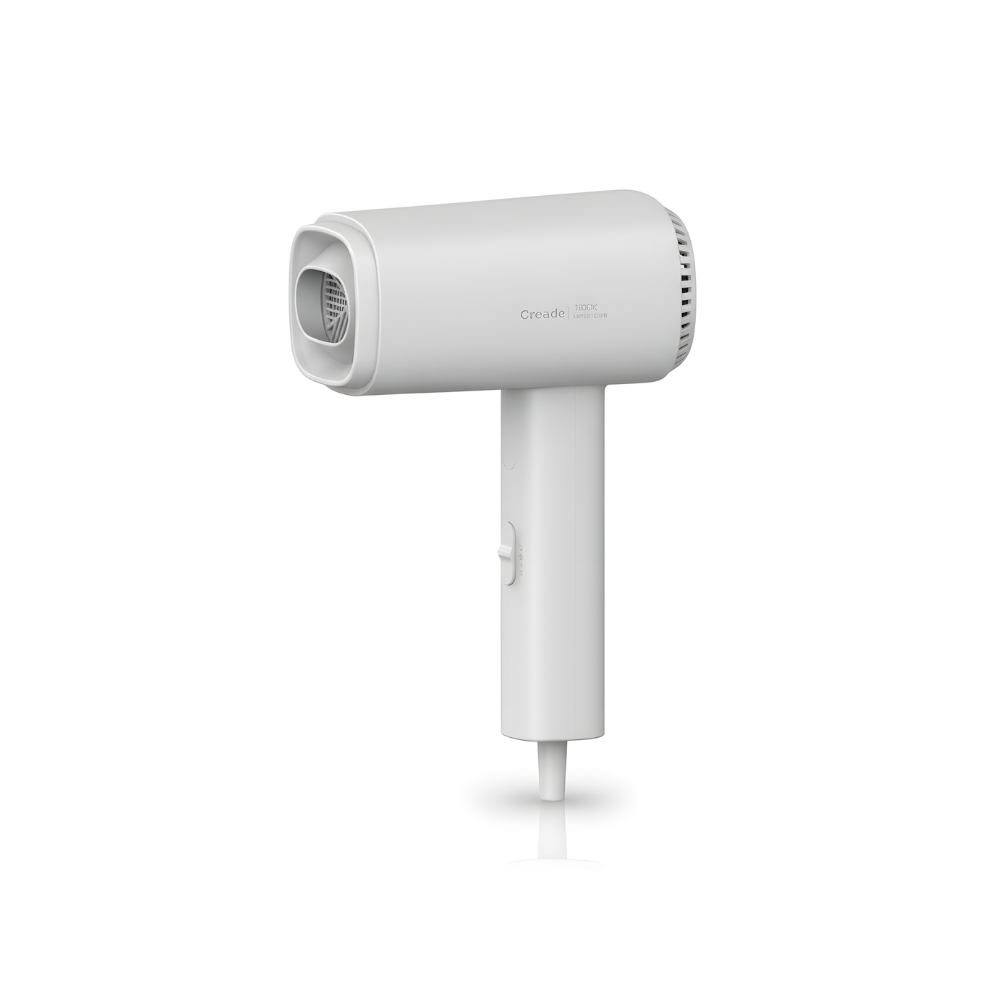 LovoUK Hair Dryer – 1600W Power, 3 Heat Modes & Frosted White Finish