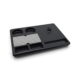 LOVOUK Sleek Black Kettle Tray