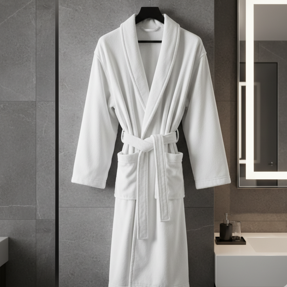 Bathrobe – Terry Velour (Free Size, 400gsm)